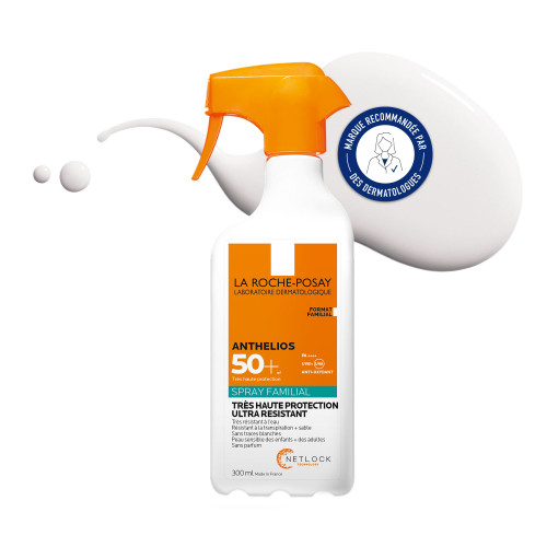 ANTHELIOS - Spray Solaire SPF50+ Famille Très Haute Protection Corps, 300ml