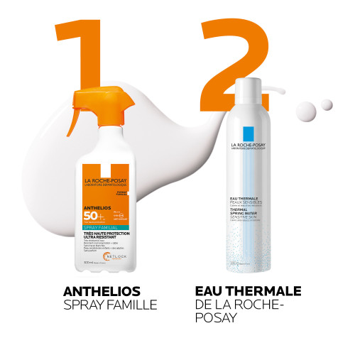 ANTHELIOS - Spray Solaire SPF50+ Famille Très Haute Protection Corps, 300ml