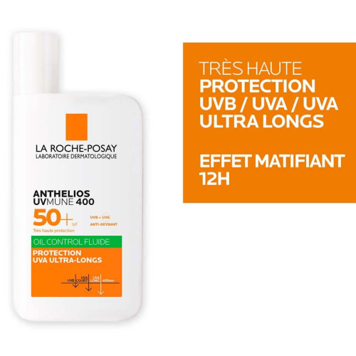 La Roche-Posay Anthelios 50ml - Protection UVA, Effet Matifiant