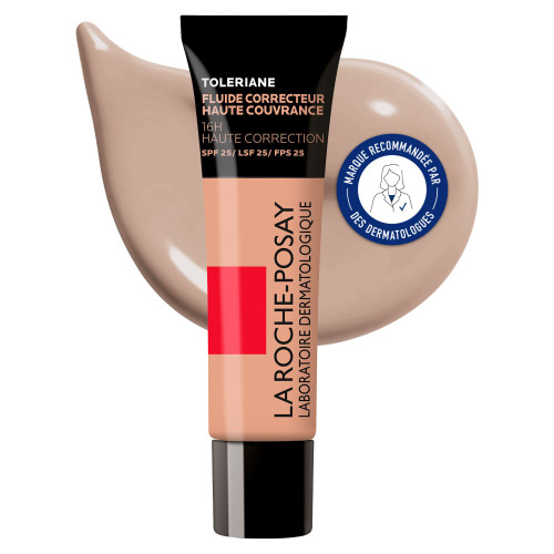 TOLERIANE - Fond de Teint Fluide Correcteur n°12 SPF25 Haute Couvrance Visage 30 ml