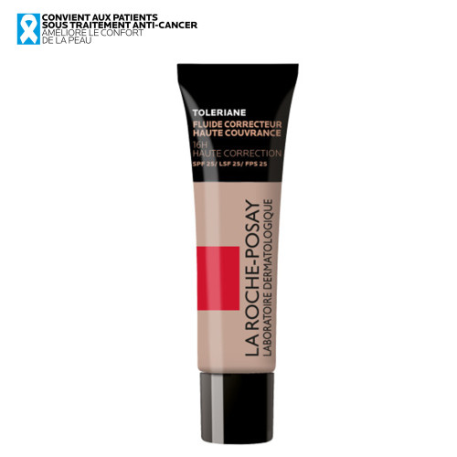 TOLERIANE - Fond de Teint Fluide Correcteur n°12 SPF25 Haute Couvrance Visage 30 ml