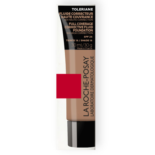 TOLERIANE - Fond de Teint Fluide Correcteur n°15 SPF25 Haute Couvrance Visage 30ml