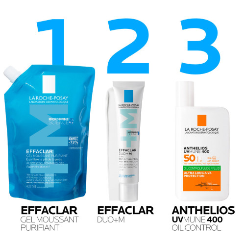Effaclar Gel Moussant EcoRecharge Peaux Grasses Tendance Acneique 400 ml