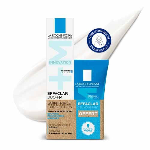 Effaclar duo+ M Soin Anti-imperfections 40 ml + Gel Moussant Purifiant 50 ml OFFERT