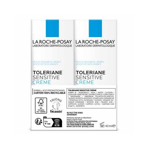 Tolériane Sensitive Crème Soin hydratant quotidien 2 x 40 ml