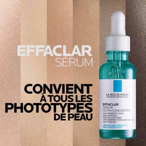 EFFACLAR Sérum Ultra Concentré 30 ml + Gel Nettoyant 50 ml Offert
