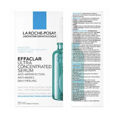EFFACLAR Sérum Ultra Concentré 30 ml + Gel Nettoyant 50 ml Offert