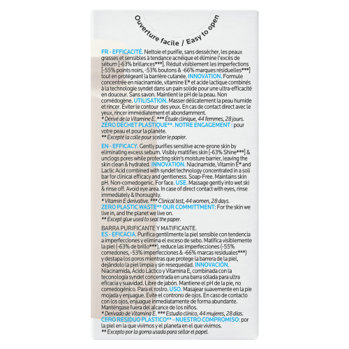 Effaclar pain dermatologique anti-imperfections 65 g