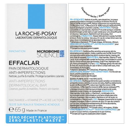 Effaclar pain dermatologique anti-imperfections 65 g