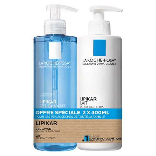 Lipikar Huile Lavante AP+ et Baume Relipidant AP+M 2 x 400 ml