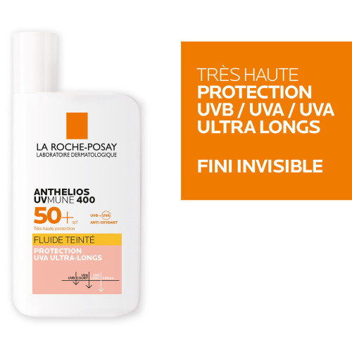 La Roche-Posay Anthelios UVmune 400 Fluide Teinté SPF50+ 50ml Protection Solaire Haute