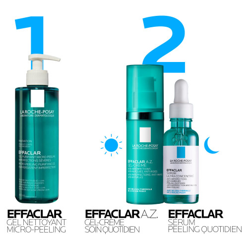 La Roche Posay Effaclar AZ Gel-Crème 40ml Anti-imperfections Peau Nette