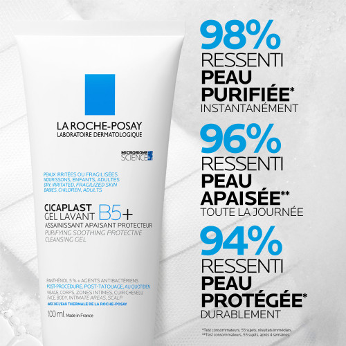 La Roche-Posay Cicaplast B5+ Gel Lavant 100ml Peau Apaisée & Réparée