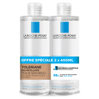 La Roche-Posay Tolériane Eau Micellaire 2x400ml Peaux Sensibles Hydratée