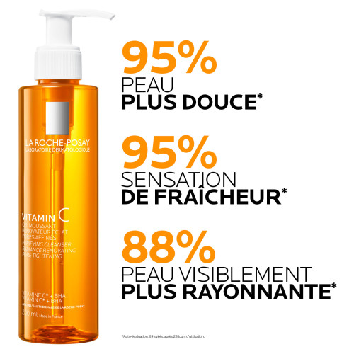 La Roche-Posay Pure Vitamine C Gel Moussant 200ml Éclat & Pores Raffinés