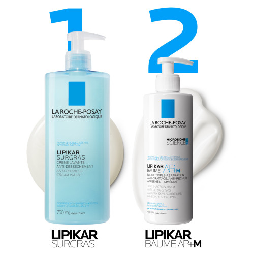 La Roche-Posay Lipikar Surgras Crème Lavante 400ml Peaux Sensibles