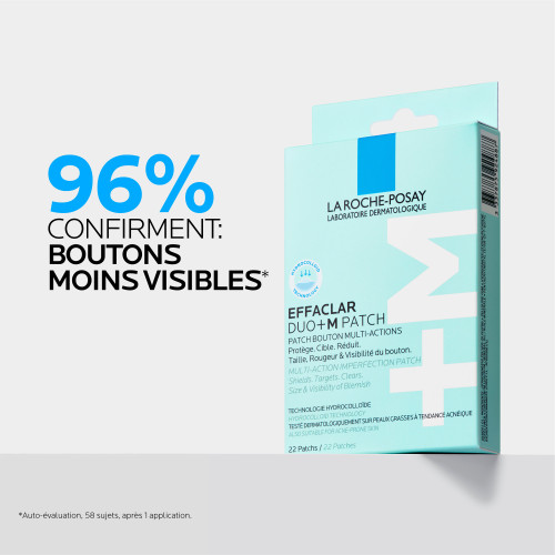La Roche-Posay Effaclar Duo+M 22 patchs anti-imperfections rapides