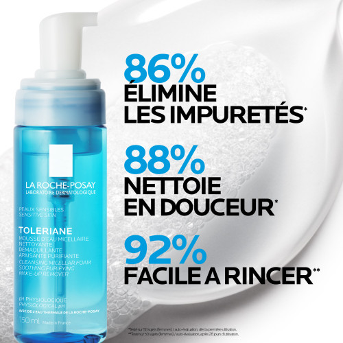La Roche-Posay Toleriane Mousse Micellaire 150ml Peaux Sensibles