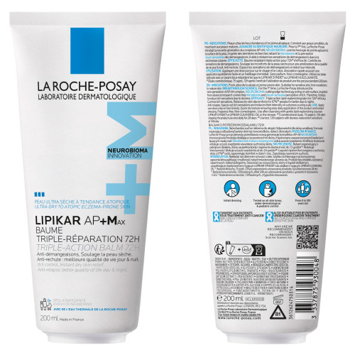 La Roche-Posay Lipikar AP+Max Baume 200ml Hydratation 72h Pharma360