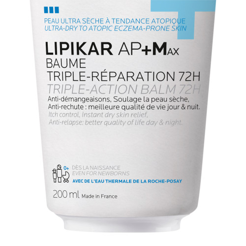 La Roche-Posay Lipikar AP+Max Baume 200ml Hydratation 72h Pharma360