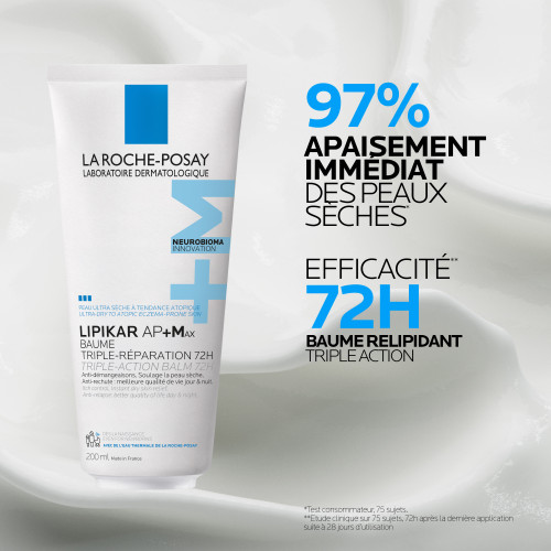 La Roche-Posay Lipikar AP+Max Baume 200ml Hydratation 72h Pharma360