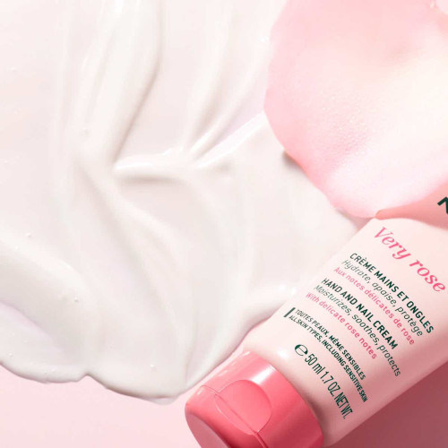 VERY ROSE - Crème Mains et Ongles - Tous Types de Peaux, 50ml
