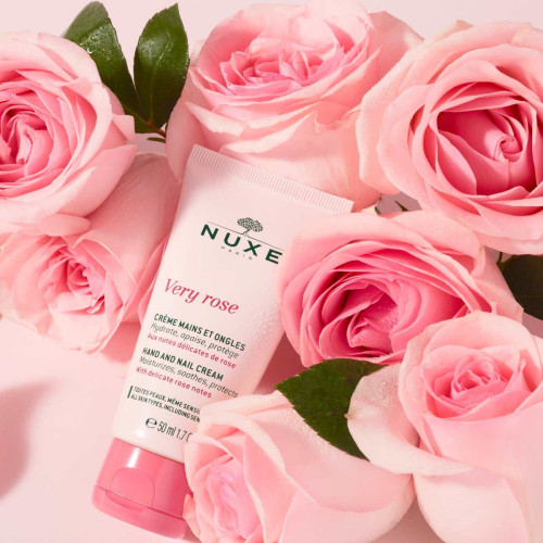 VERY ROSE - Crème Mains et Ongles - Tous Types de Peaux, 50ml