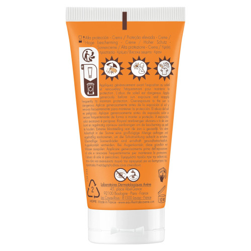 AVENE SOLAIRE Crème SPF30 50mL - Haute Protection Peaux Sensibles