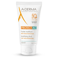 Aderma Protect AC Fluide Matifiant SPF 50+ 40mL - Protection et Matité