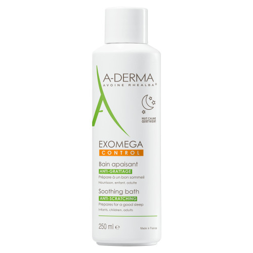 ADERMA Exomega Control Bain Apaisant 250ml - Soulage Irritations,