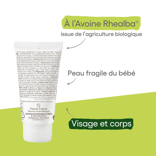 ADERMA Primalba Crème Cocon 50ml - Hydratation 24h Bébé