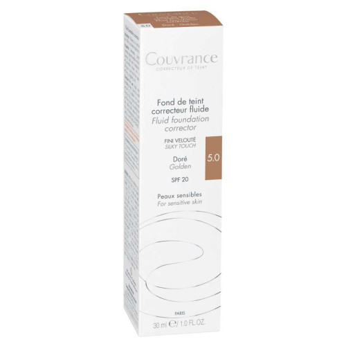 AVENE Couvrance Fond Teint Correcteur Doré 30ml - Matifiant, SPF20