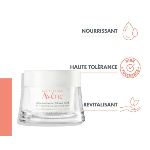 AVENE Crème Nutritive Revitalisante Riche 50ml - Soin Visage