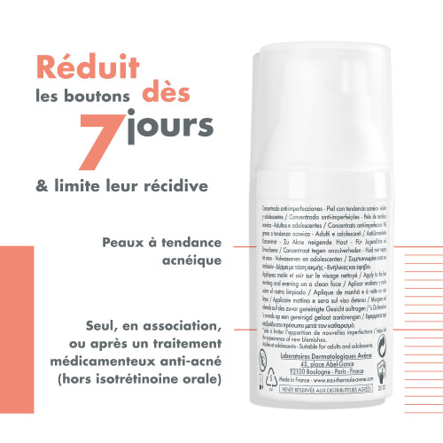 AVENE Cleanance Comedomed 30ml - Peau nette, matifiée avec