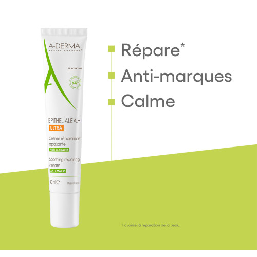 ADERMA Epithéliale AH Ultra 40ml - Réparation cutanée efficace