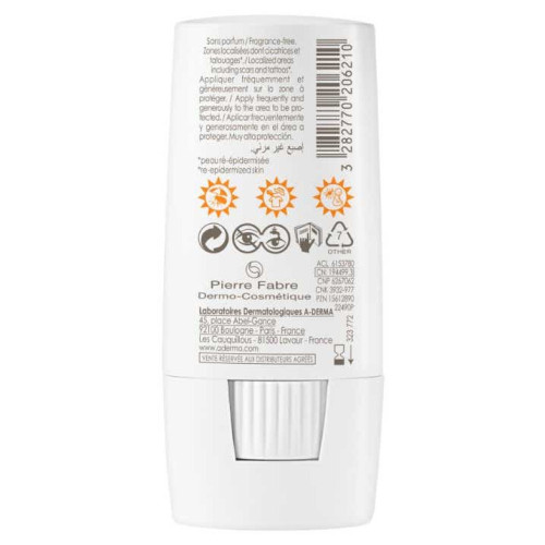 ADERMA Solaire Protect Stick SPF50 8g - Haute Protection