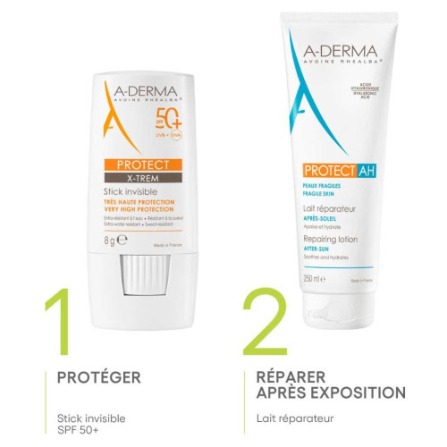ADERMA Solaire Protect Stick SPF50 8g - Haute Protection