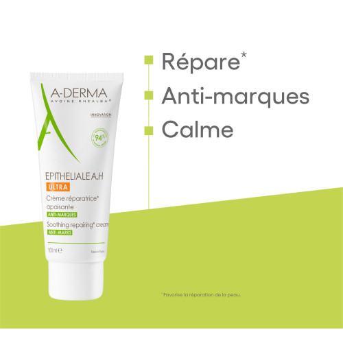 Aderma Epitheliale A.H Ultra 100ml - Réparation et Hydratation Intense