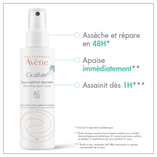 AVENE Cicalfate+ Spray 100ml - Apaise et Répare Peaux Irritées