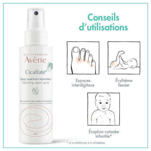 AVENE Cicalfate+ Spray 100ml - Apaise et Répare Peaux Irritées