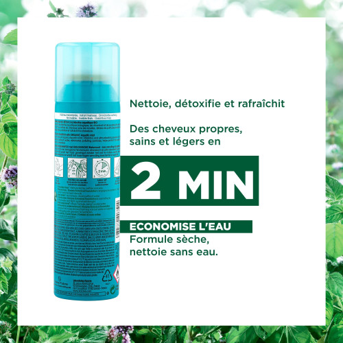 KLORANE Shampooing Sec Détox 150ml - Fraîcheur et Pureté Instantanées