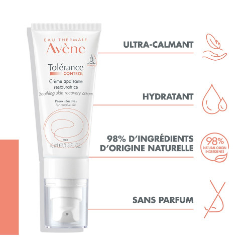 AVENE Tolérance Control Crème 40ml Apaisante Restauratrice