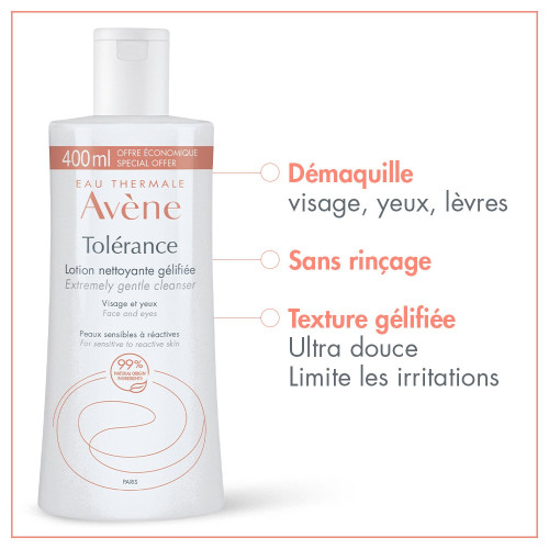 AVENE Tolérance Lotion Nettoyante 400ml - Douceur et Confort