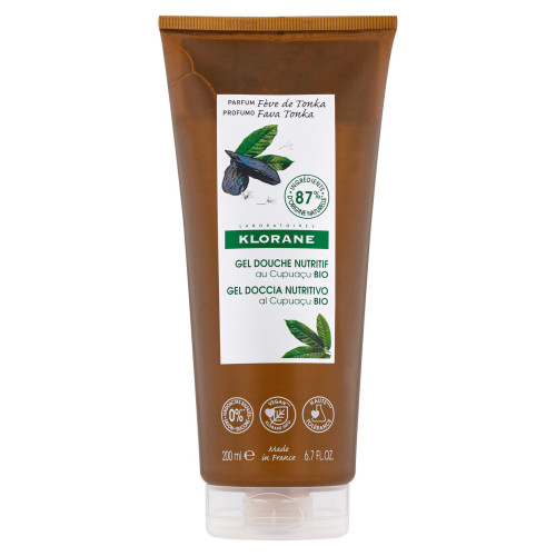 Klorane Crème Douche Nutritive Fève Tonka 200ml - Hydratation Intense