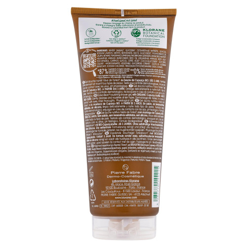 Klorane Crème Douche Nutritive Fève Tonka 200ml - Hydratation Intense