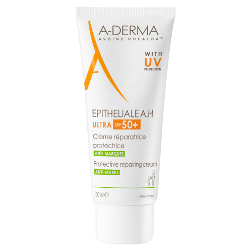 ADERMA Epitheliale AH Ultra 100ml - Réparation Peau SPF50+