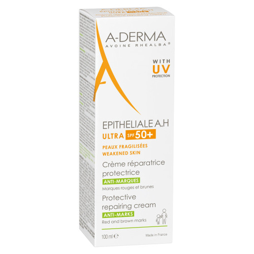 ADERMA Epitheliale AH Ultra 100ml - Réparation Peau SPF50+