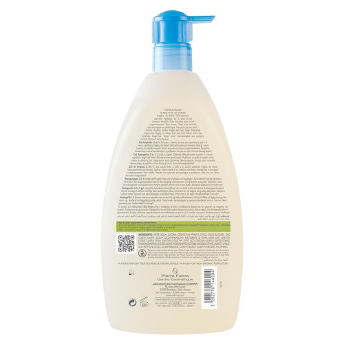 ADERMA Primalba Gel Lavant Doux 750ml - Apaise Peau Bébé