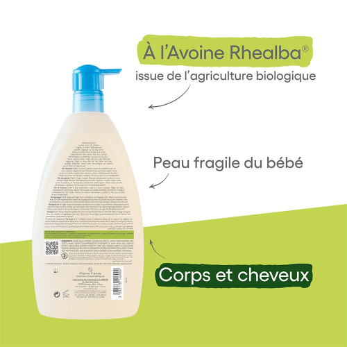 ADERMA Primalba Gel Lavant Doux 750ml - Apaise Peau Bébé