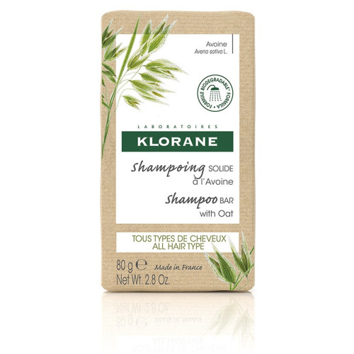 Klorane Shampooing Solide Avoine 80g - Doux et Hydratant